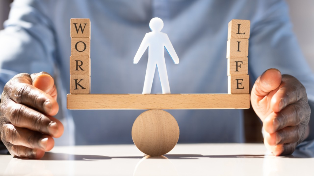 Future of the workplace in 2026 with modern technology, flexible work, workplace culture, and work-life balance